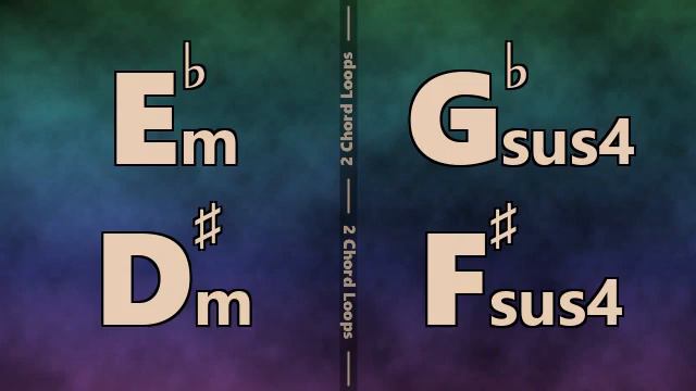 Ebm (D#m) to Gbsus4 (F#sus4) Backing Track смотреть онлайн