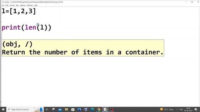 How to find length of list in python program tutorial смотреть онлайн