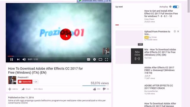 How To Download Adobe After Effect CC 2017 for Free Window Only On Ajmal sham Gujranwala смотреть онлайн