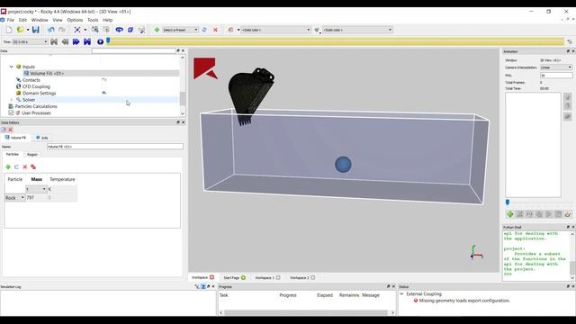 Интеграция Rocky DEM c Ansys Mechanical для расчета прочности конструкций смотреть онлайн