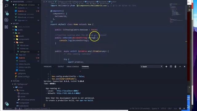 How to create a QR code APP with VUE js and TYPESCRIPT смотреть онлайн