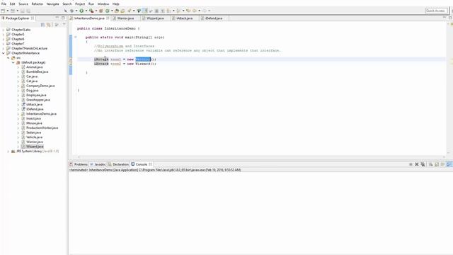 Java Inheritance - Polymorphism and Interfaces смотреть онлайн