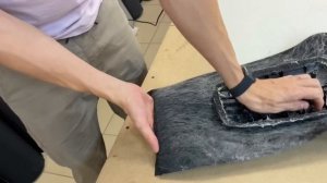 Перетяжка подлокотника одним куском