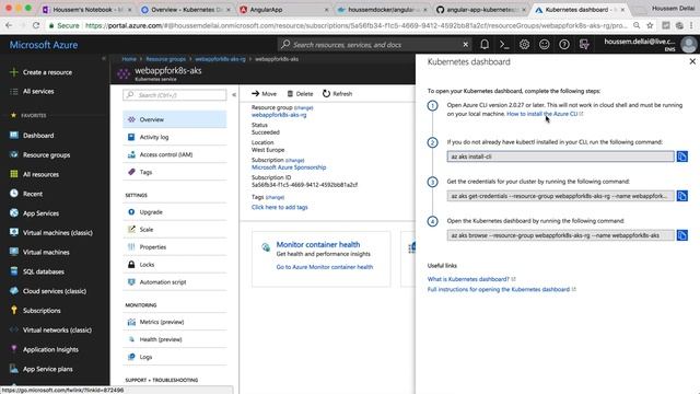 Deploy Docker image to Azure Kubernetes Service AKS from dashboard смотреть онлайн