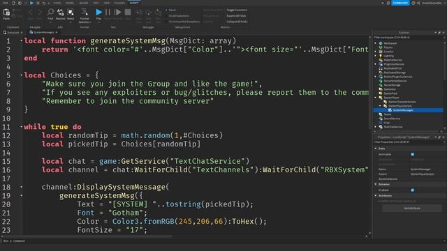 How to make SYSTEM MESSAGES in the NEW CHAT in ROBLOX (TextChatService) смотреть онлайн