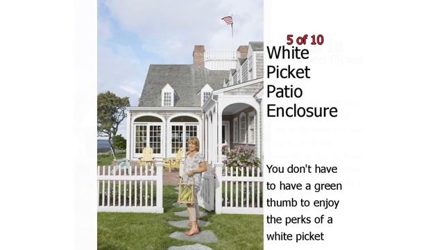 10 White Picket Fence Ideas - Pictures of White Picket Fence Houses смотреть онлайн