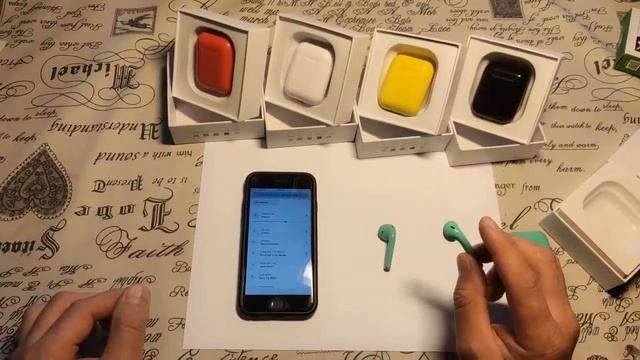 Видео обзор наушники i18-TWS смотреть онлайн