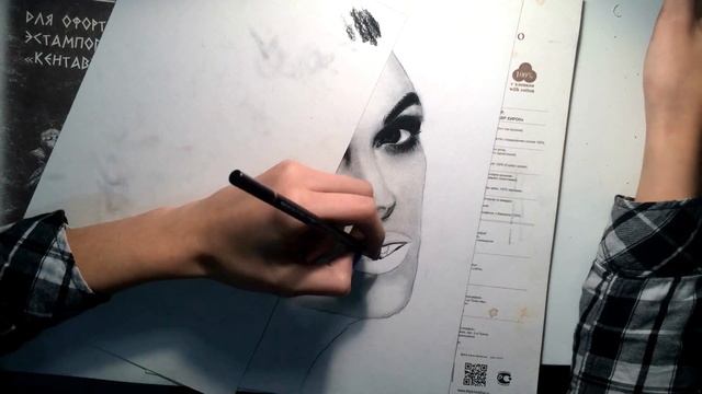 Кира Найтли (портрет карандашом) kiera knightley - portrait смотреть онлайн