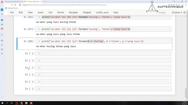 12. [Tutorial Python untuk pemula] String print format смотреть онлайн