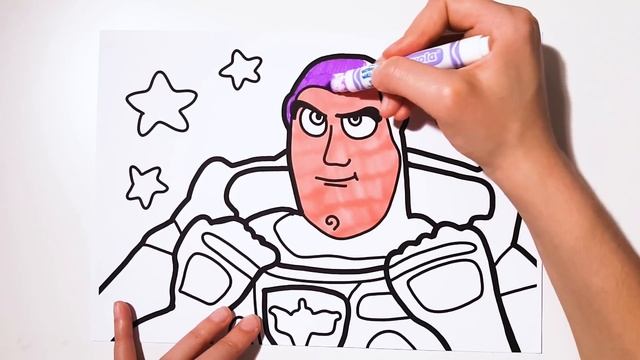 TOY STORY 4 COLORING PAGE DRAWING AND COLORING BUZZ LIGHTYEAR