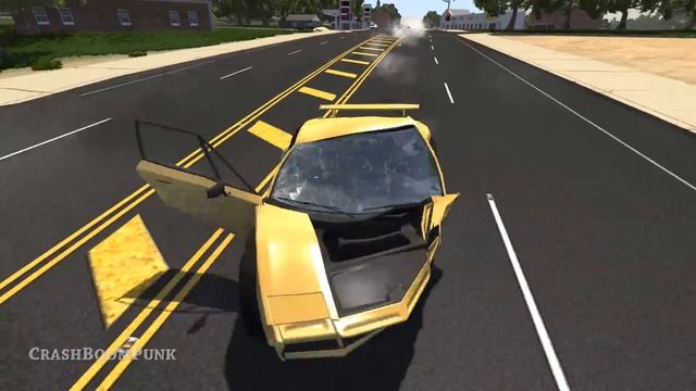 High Speed Traffic Crashes #20 - BeamNG Drive | CrashBoomPunk