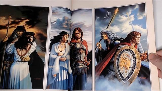 FANTASY ART BOOK FLIP THROUGH - THE ART OF DRAGONLANCE смотреть онлайн