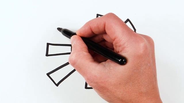 Рисуем фломастерами. Простой милый рисунок. Рисование для детей смотреть онлайн