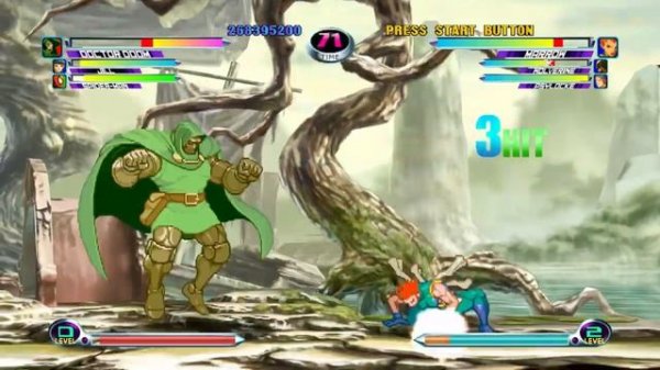 Marvel Vs  Capcom 2 PS3 Gameplay