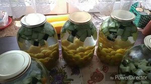 Компот из алычи и кабачков на зиму.