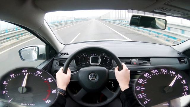 2013 Skoda Rapid 1.2 MPi - 4K POV Acceleration Test (TOP SPEED)