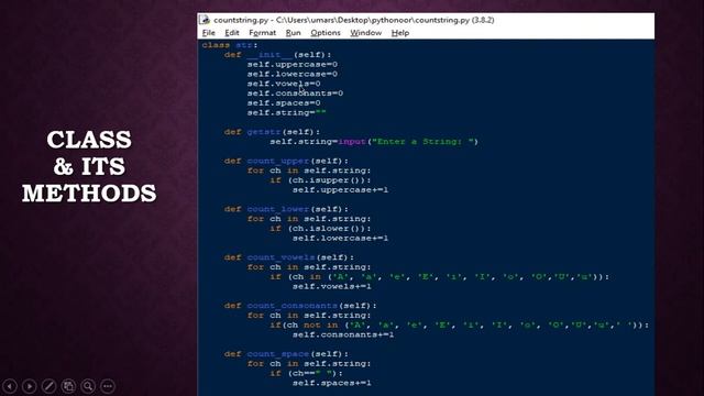 PY5 Displaying the components of a string - Using python Class Concept in TAMIL смотреть онлайн