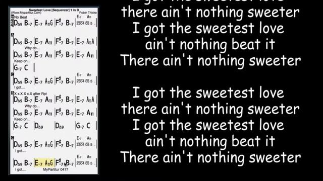 Sweetest Love Chords at MyPartitur Lyrics смотреть онлайн