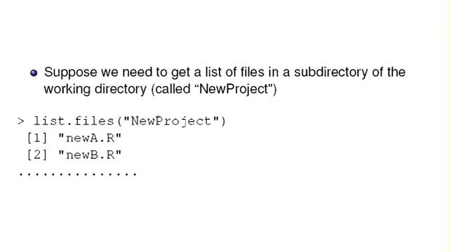Computing with R : Listing Files in a Directory смотреть онлайн