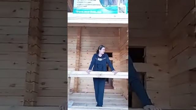 МО г.Шаховская дом из профилированного бруса 195*145 мм естественной влажности по проекту ЭД-08 смотреть онлайн