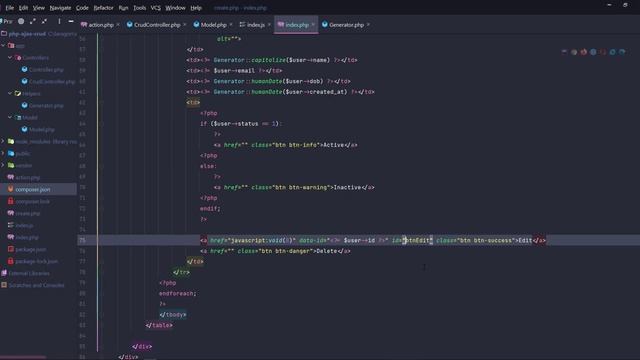 2. Ajax crud with PHP PDO смотреть онлайн