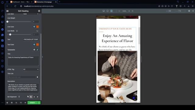 How to make Elementor page responsive | Restaurant Website Elementor WordPress | Part 2 смотреть онлайн