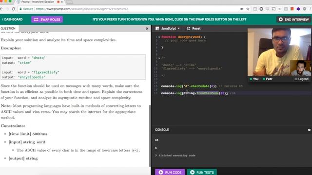 Java Coding Interview Practice, Live Session on Pramp смотреть онлайн