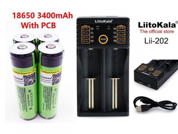 Аккумуляторы 18650 и зарядное устройство LiitoKala. Обзор и тест!