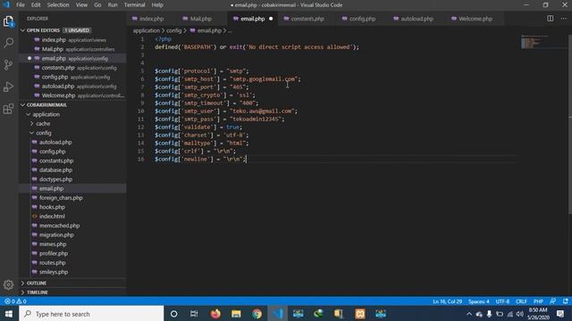 Saatnya kirim email lewat SMTP - Codeigniter S1 #4 смотреть онлайн