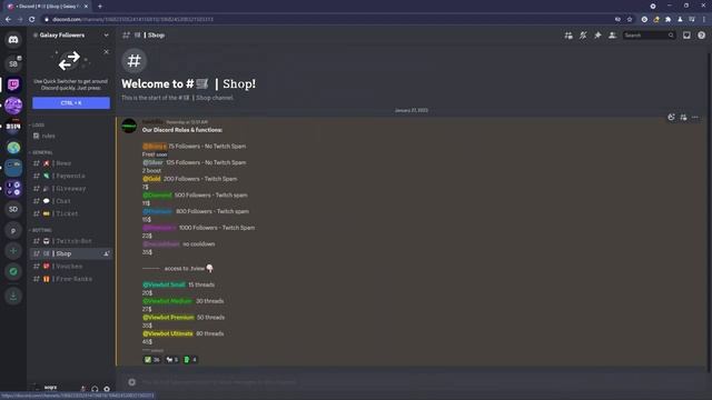 GALAXY FOLLOWERS | Free Twitch Follow Bot Discord 2023 смотреть онлайн