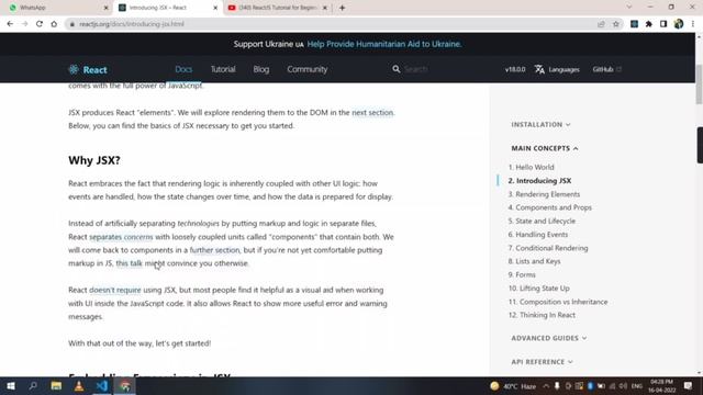 Create first react aap using create react aap / Vs Code / Npm / Jsx 2022 смотреть онлайн