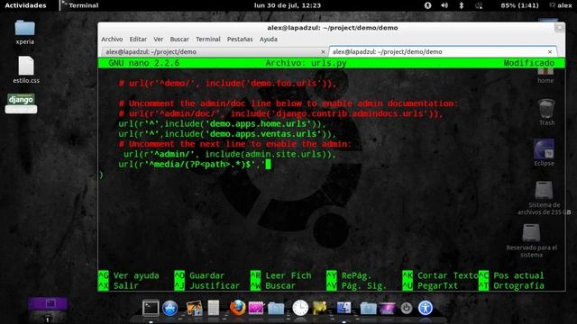Tutorial No. 11 Django 1.4 + Ubuntu Español [Servidor de Medios] смотреть онлайн