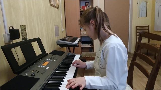 Yamaha PSR E 353. Дитяча пісня "Білочка" на синтезаторі! смотреть онлайн