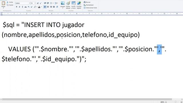 Progra 4A php+mysql clase 02 parte 2 inserts foreach array de array