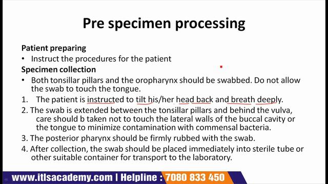 LECTURE 18: Throat Swab for Beta Haemolytic Streptococcus Culture, Group A Only смотреть онлайн
