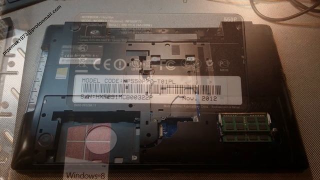 Samsung 550p np550p7c disassembly BIOS battery replacement, cooler fan clean, wymiana, jak rozłożyć смотреть онлайн