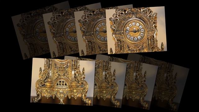 Каминные часы Бронза Ампир смотреть онлайн