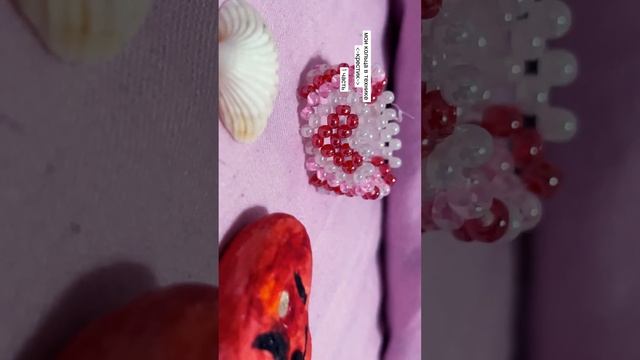 Кольца в технике крестик? #врек #лавки #бисероплетение смотреть онлайн