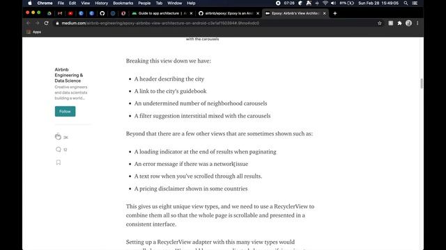 Airbnb's Epoxy Intro: An Android RecyclerView on steroids смотреть онлайн