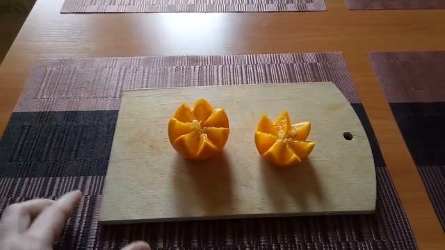 Как красиво нарезать апельсин/how to beautifully cut an orange смотреть онлайн
