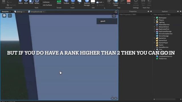 Roblox Studio Group Rank door tutorial смотреть онлайн