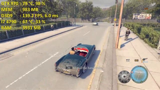 ►MAFIA 2 BENCHMARK ║ GTX 970 & I7 4790◄ смотреть онлайн