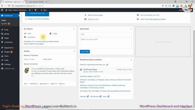 WordPress Dashboard and Interface | Yogi's Guide to WordPress | Hindi / Urdu смотреть онлайн