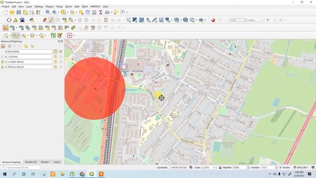 1 How to draw any shape in QGIS with the fixed dimension and with recommended CRS смотреть онлайн