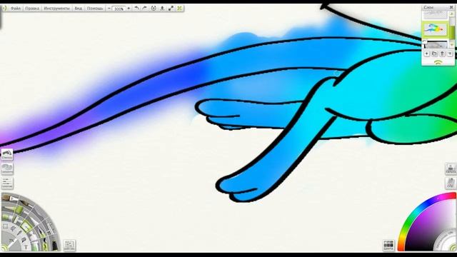 [SPEEDPAINT] радужный дракон. смотреть онлайн