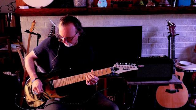 How to Customize an Ibanez RGD Prestige 7 string electric guitar // Amazing paint job! смотреть онлайн