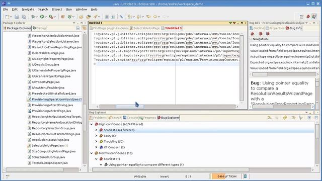 Findbugs Eclipse plugin demo (tutorial) смотреть онлайн
