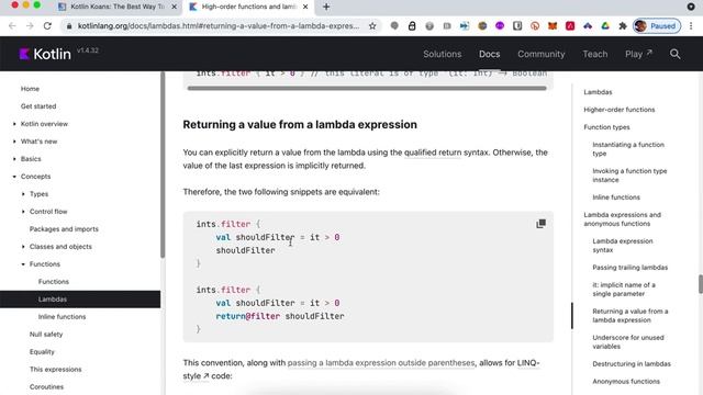 13 Kotlin Koans Lambdas it смотреть онлайн