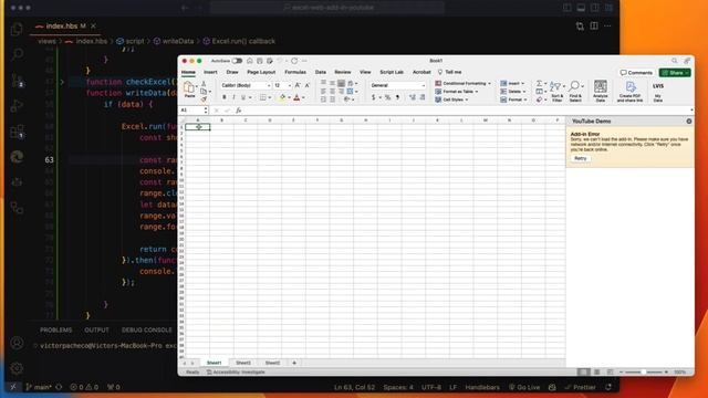 NodeJs - Excel Web Add in Video 3 смотреть онлайн