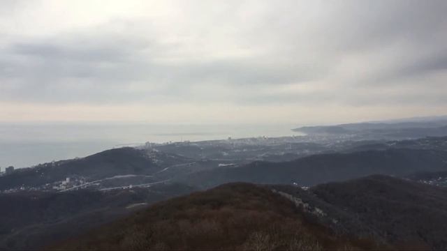 Виды с горы Ахун. Сочи. смотреть онлайн